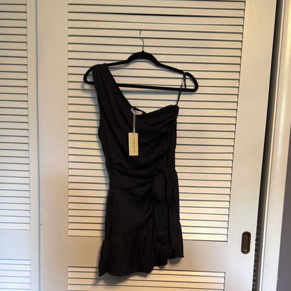 Ramy Brook Black One-Shoulder Bodycon Dress